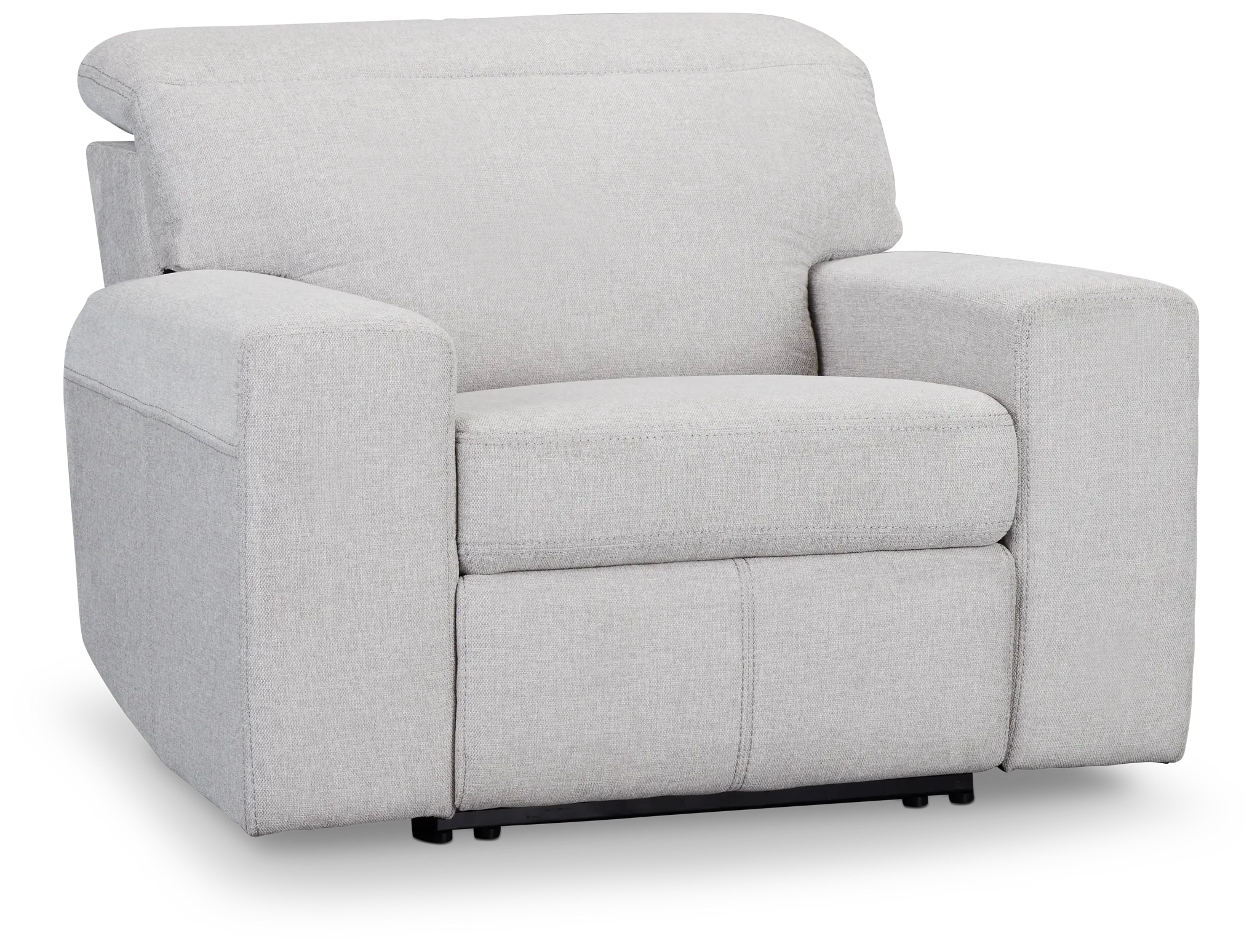 Callum Light Gray Fabric Recliner