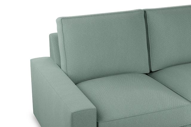 Edgewater Delray Light Green Large Two-arm Sectional