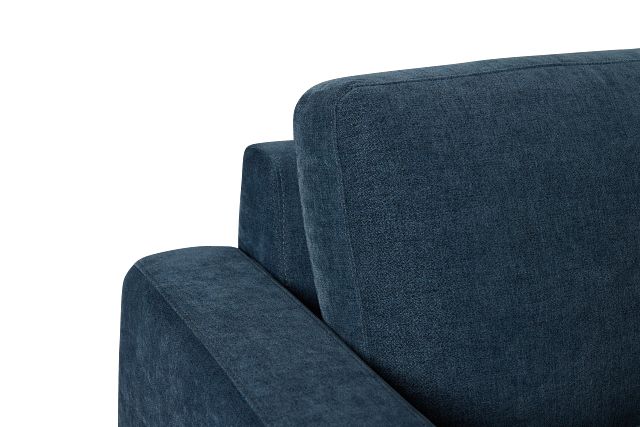Addie Blue Fabric 2-piece Modular Storage Sofa