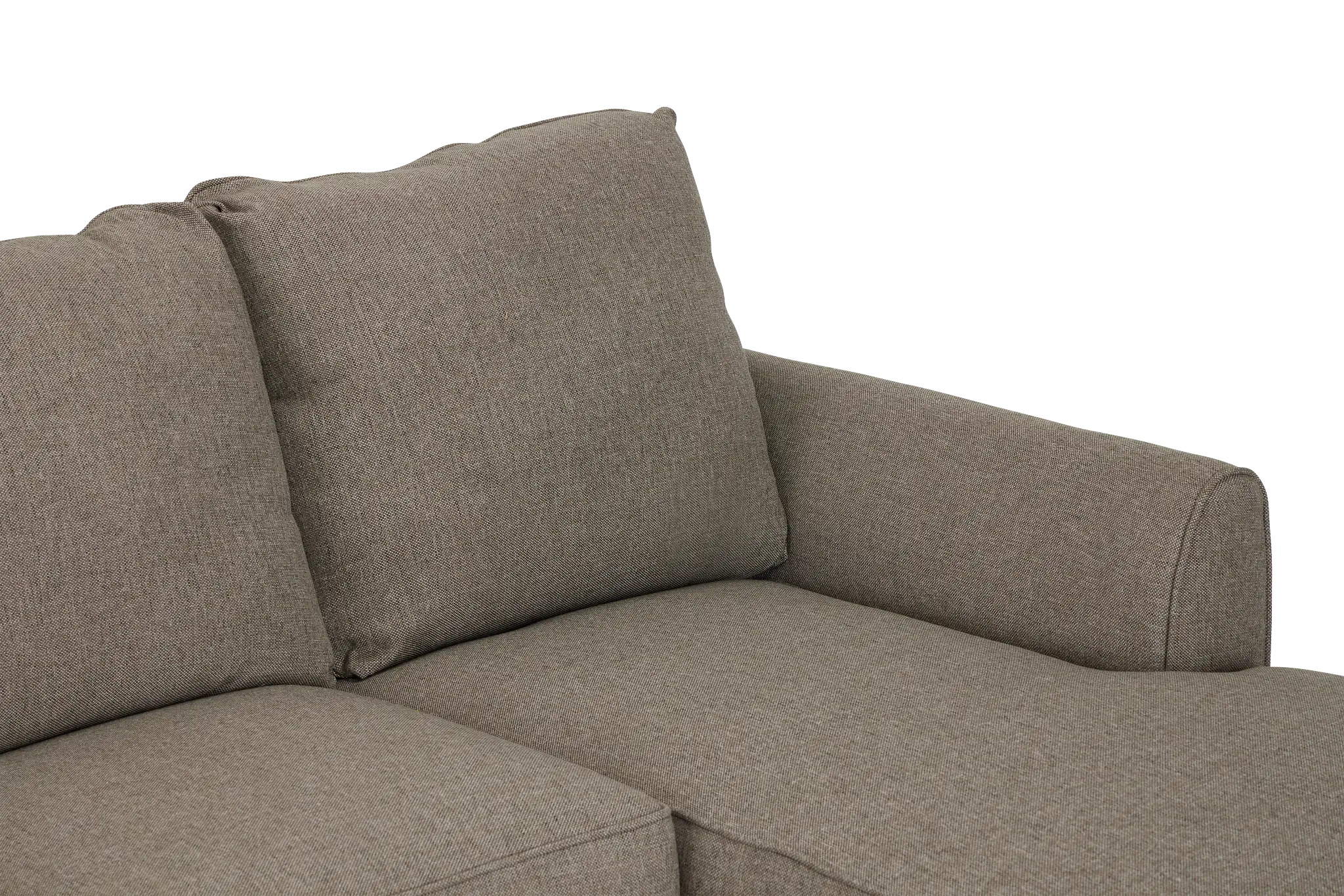 Asheville Brown Fabric Right Chaise Sectional Asheville Brown Fabric Right Chaise Sectional