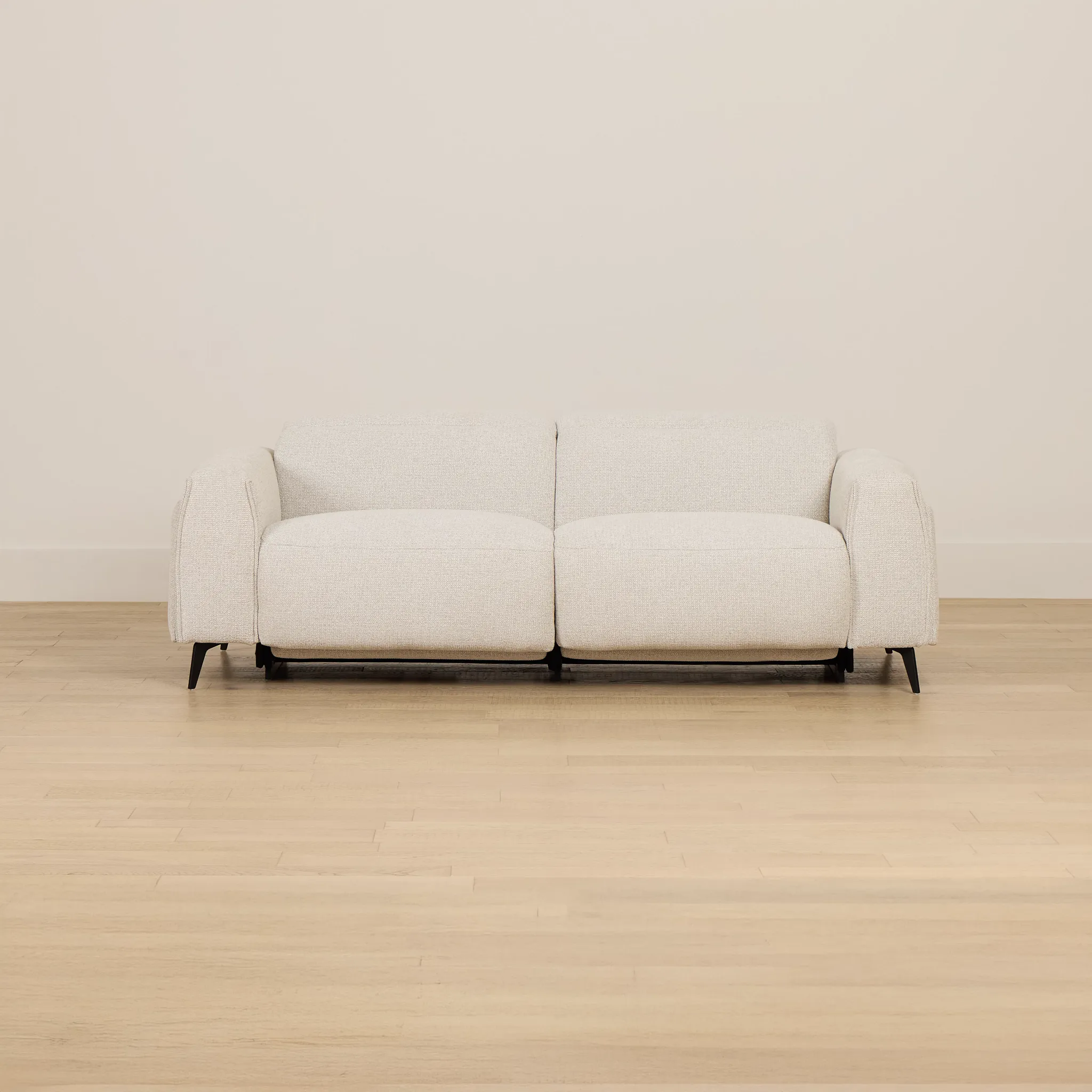 Reyna Light Beige Fabric Power Reclining Sofa