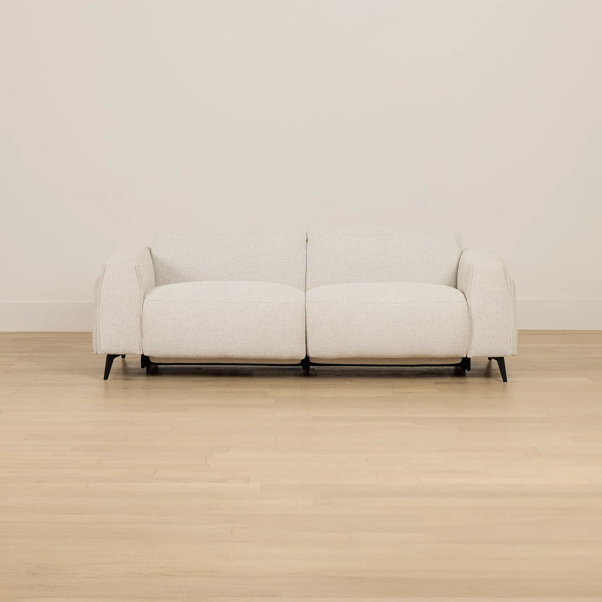 Reyna Light Beige Fabric Power Reclining Sofa Reyna Light Beige Fabric Power Reclining Sofa