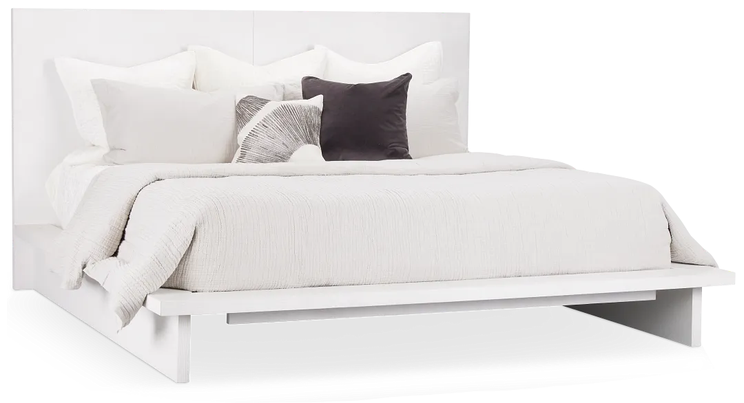 Bal Harbour White Panel Bed