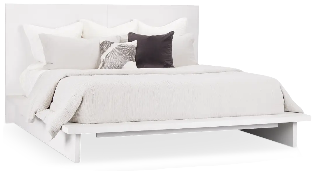 Bal Harbour White Panel Bed Bal Harbour White Panel Bed