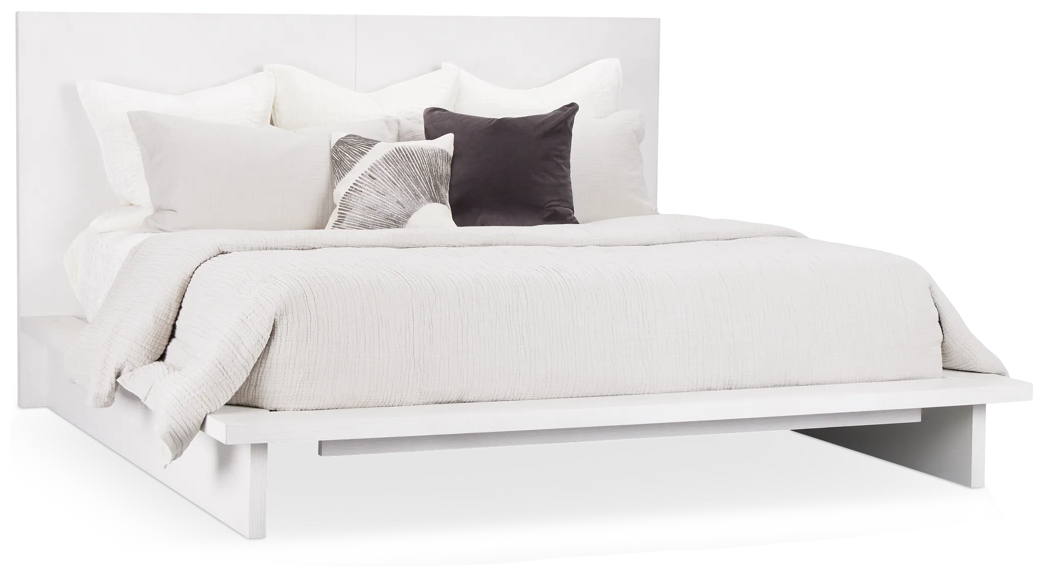 Bal Harbour White Panel Bed