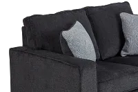 Altari Dark Gray Micro Loveseat
