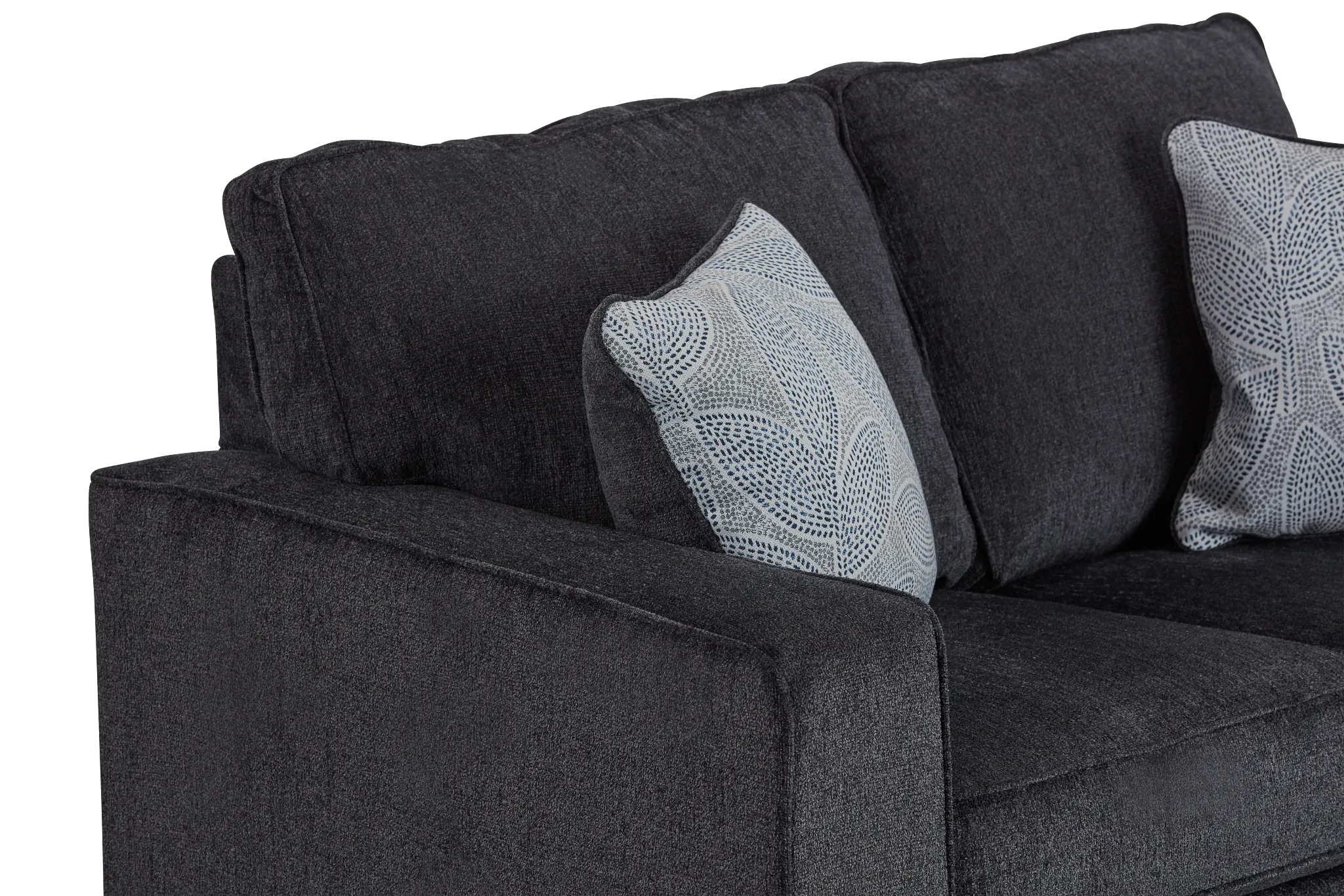 Altari Dark Gray Micro Loveseat