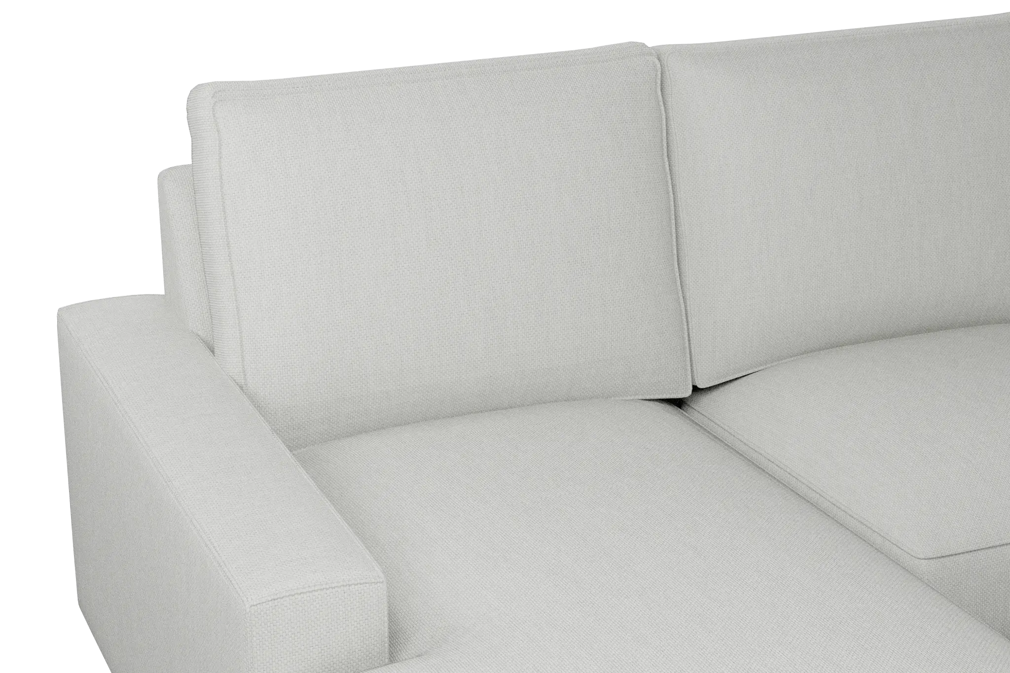 Edgewater Revenue White Medium Left Chaise Sectional Edgewater Revenue White Medium Left Chaise Sectional