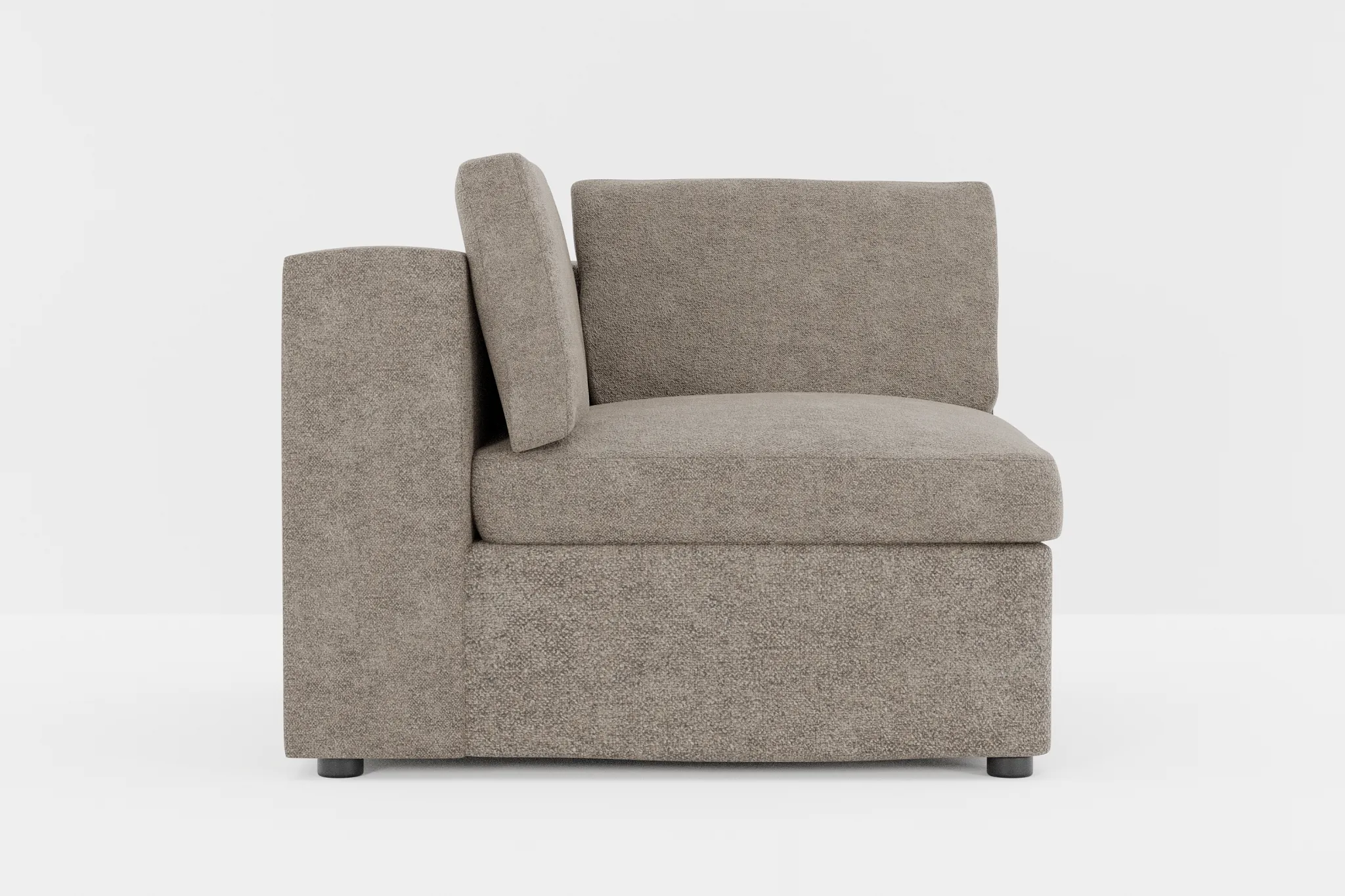 Destin Elite Brown Fabric Corner Chair