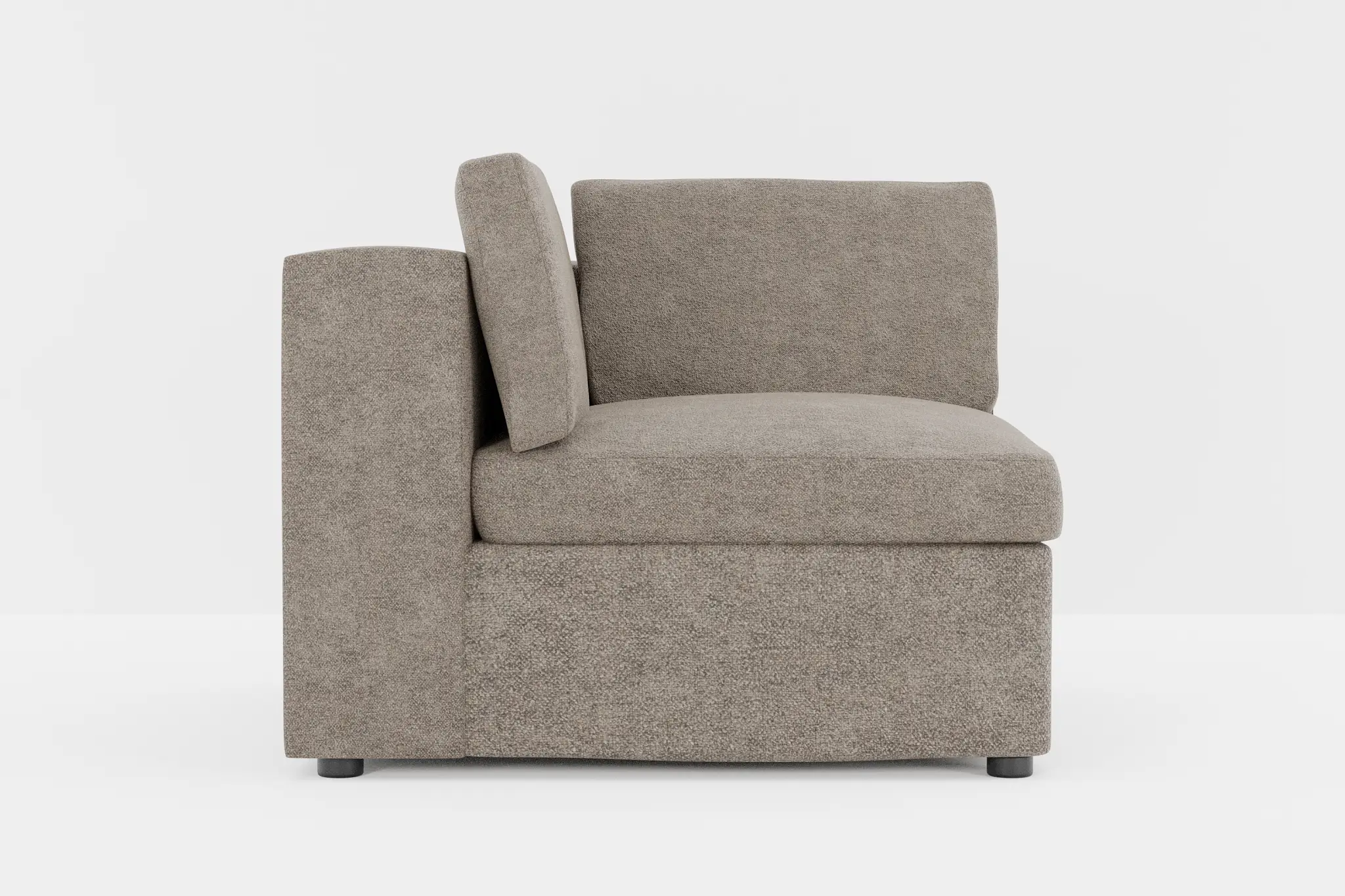 Destin Elite Brown Fabric Corner Chair Destin Elite Brown Fabric Corner Chair