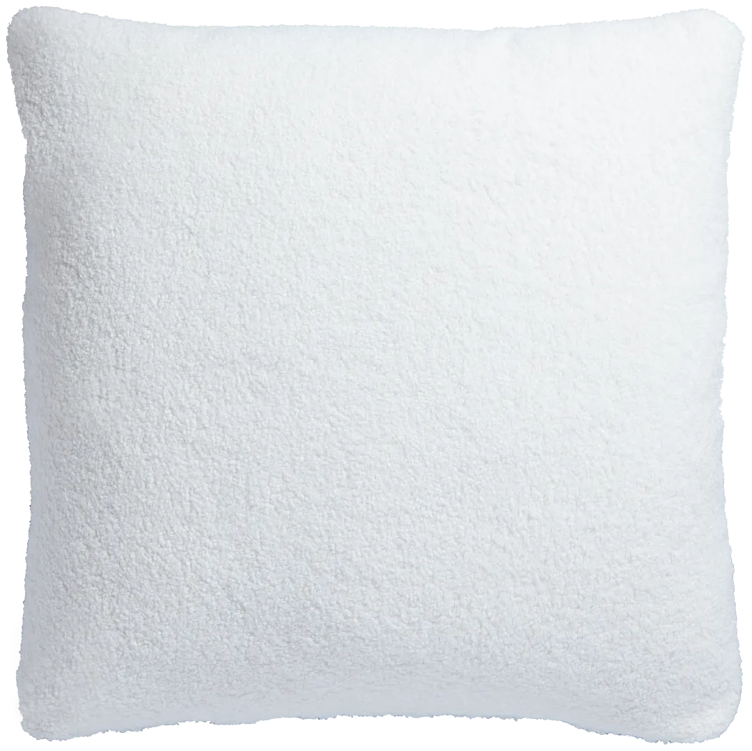 Henley White 20" Accent Pillow