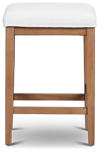 Provo White 24" Upholstered Barstool