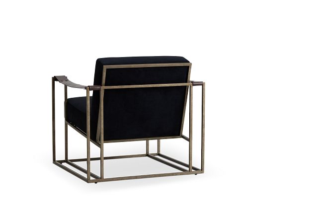 Dekker Black Fabric Accent Chair