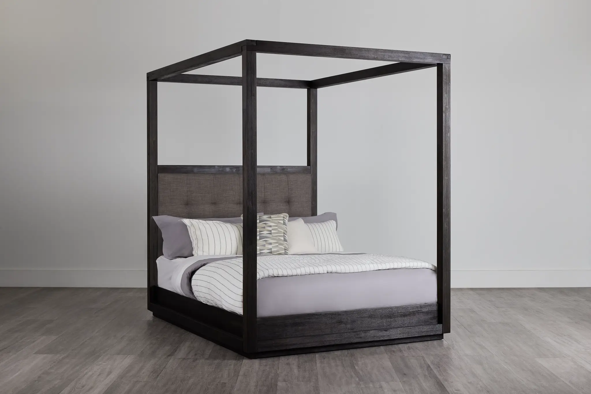Madden Gray Uph Canopy Bed Madden Gray Uph Canopy Bed