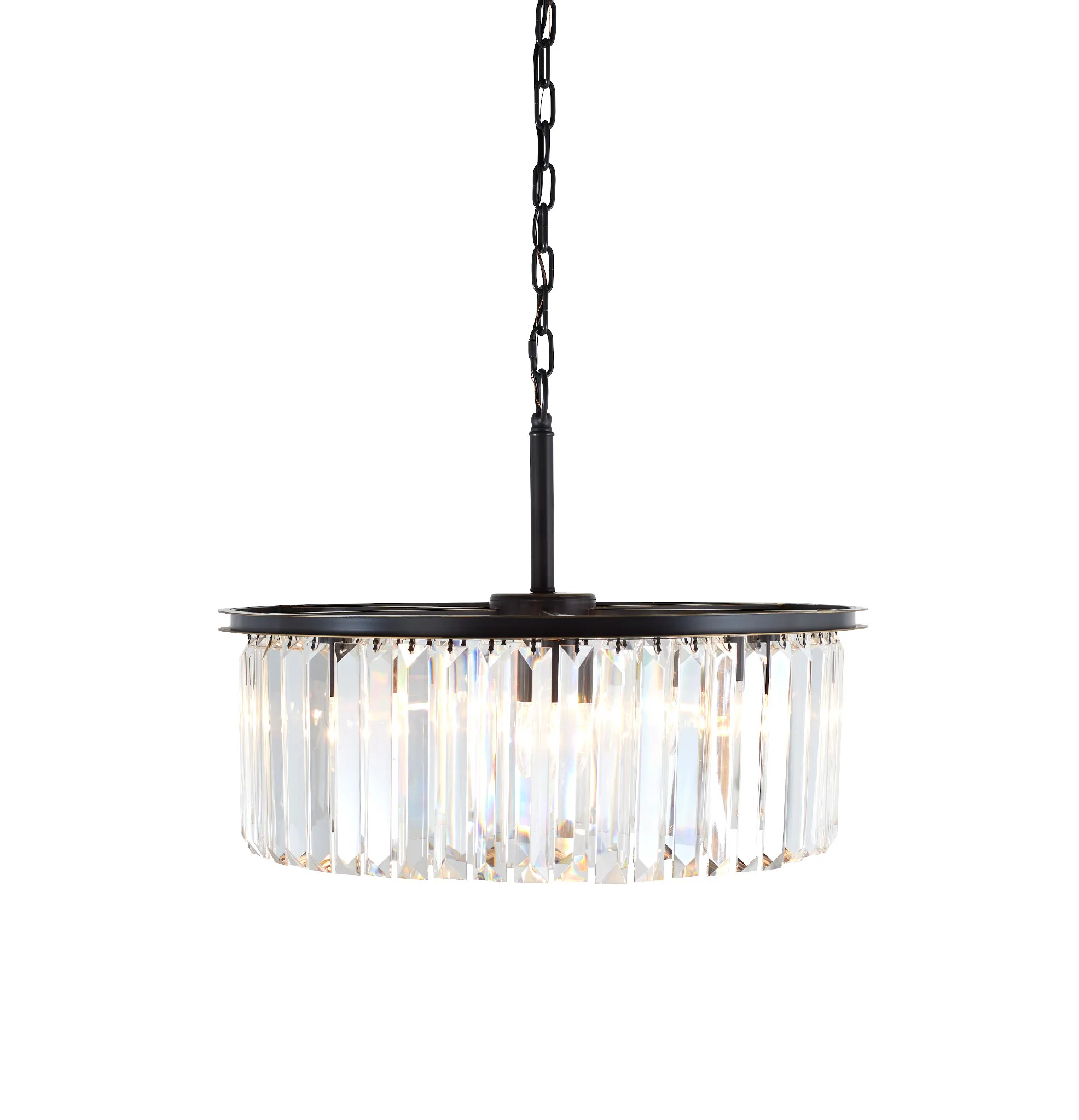 Audrey Black Round Chandelier