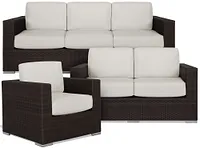 Fina White Outdoor Living Room Set