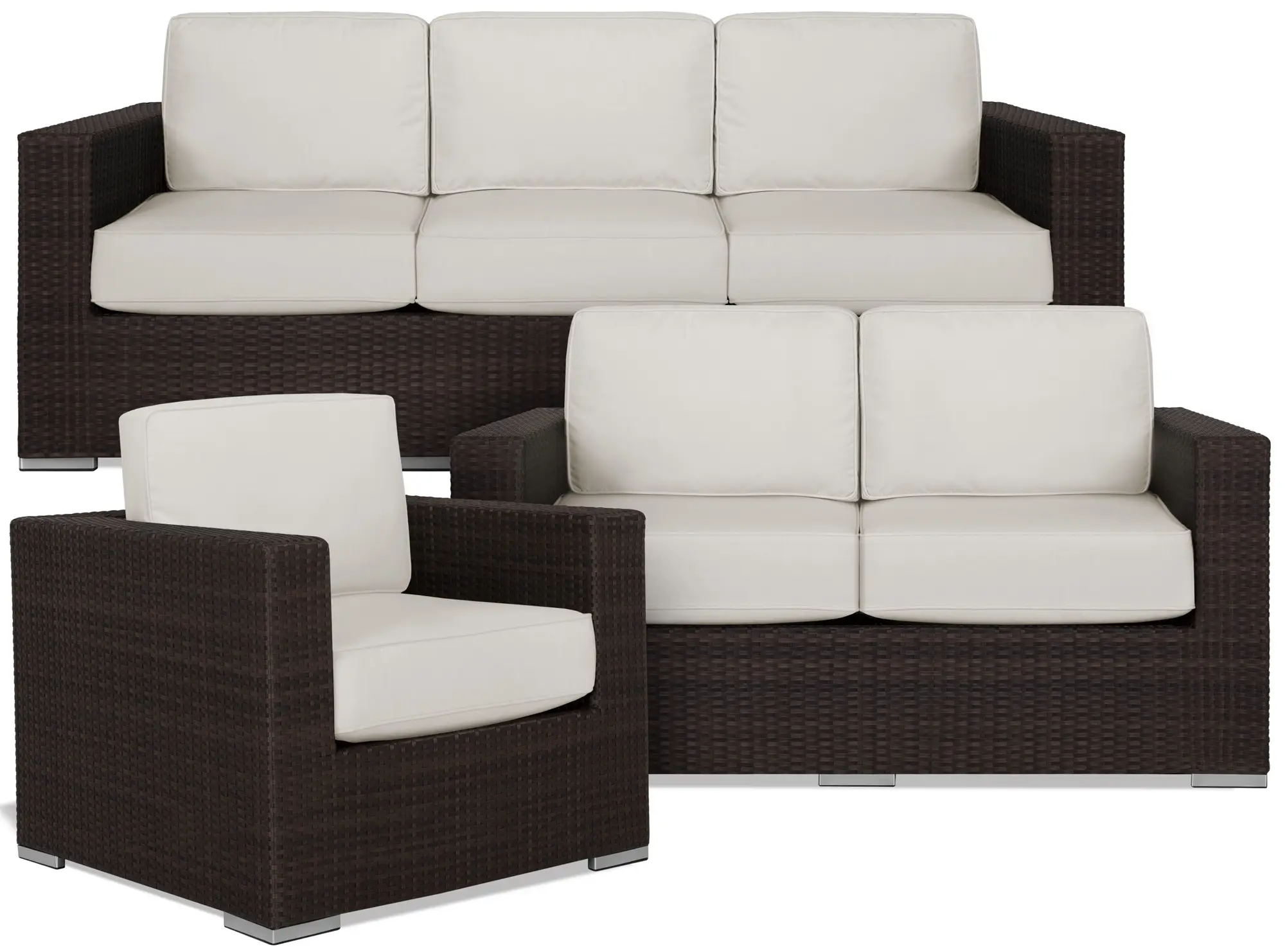 Fina White Outdoor Living Room Set Fina White Outdoor Living Room Set