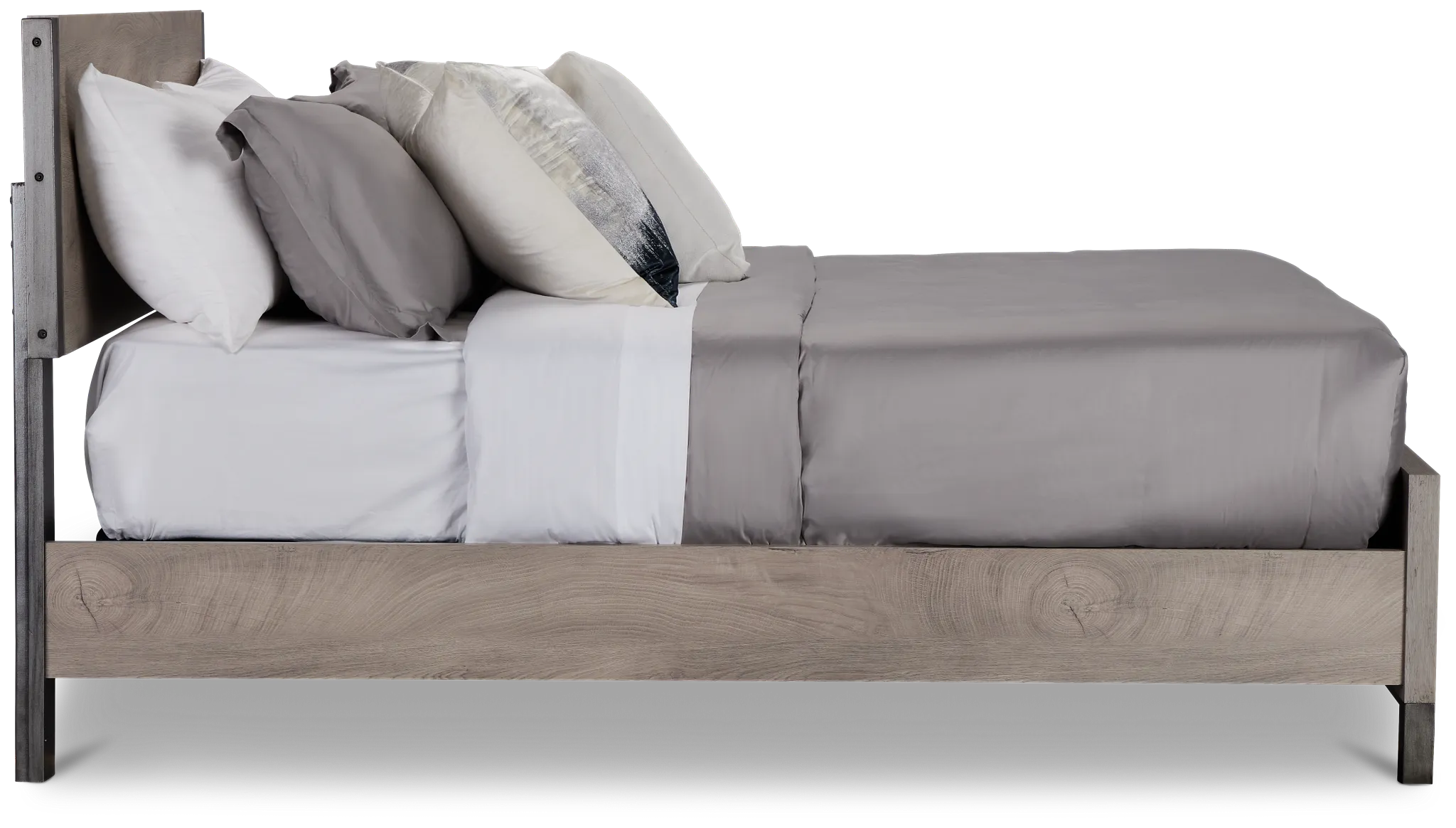 Evanston Gray Panel Bed