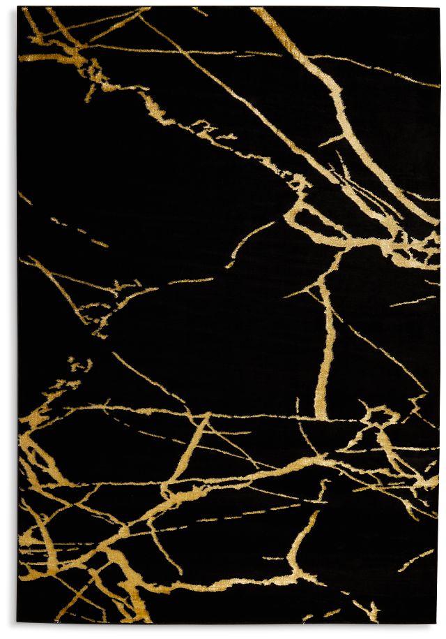 Carnicer Black 8x10 Area Rug