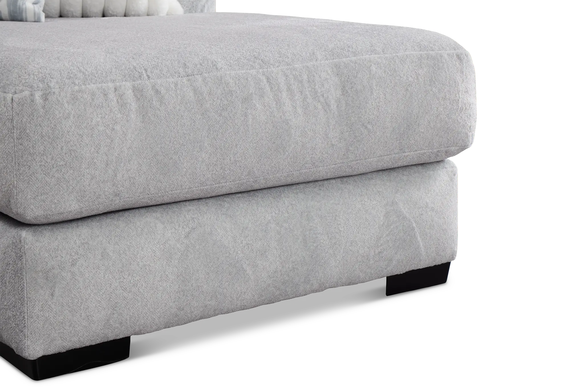 Kylie Light Gray Fabric Large Right Chaise Sectional Kylie Light Gray Fabric Large Right Chaise Sectional