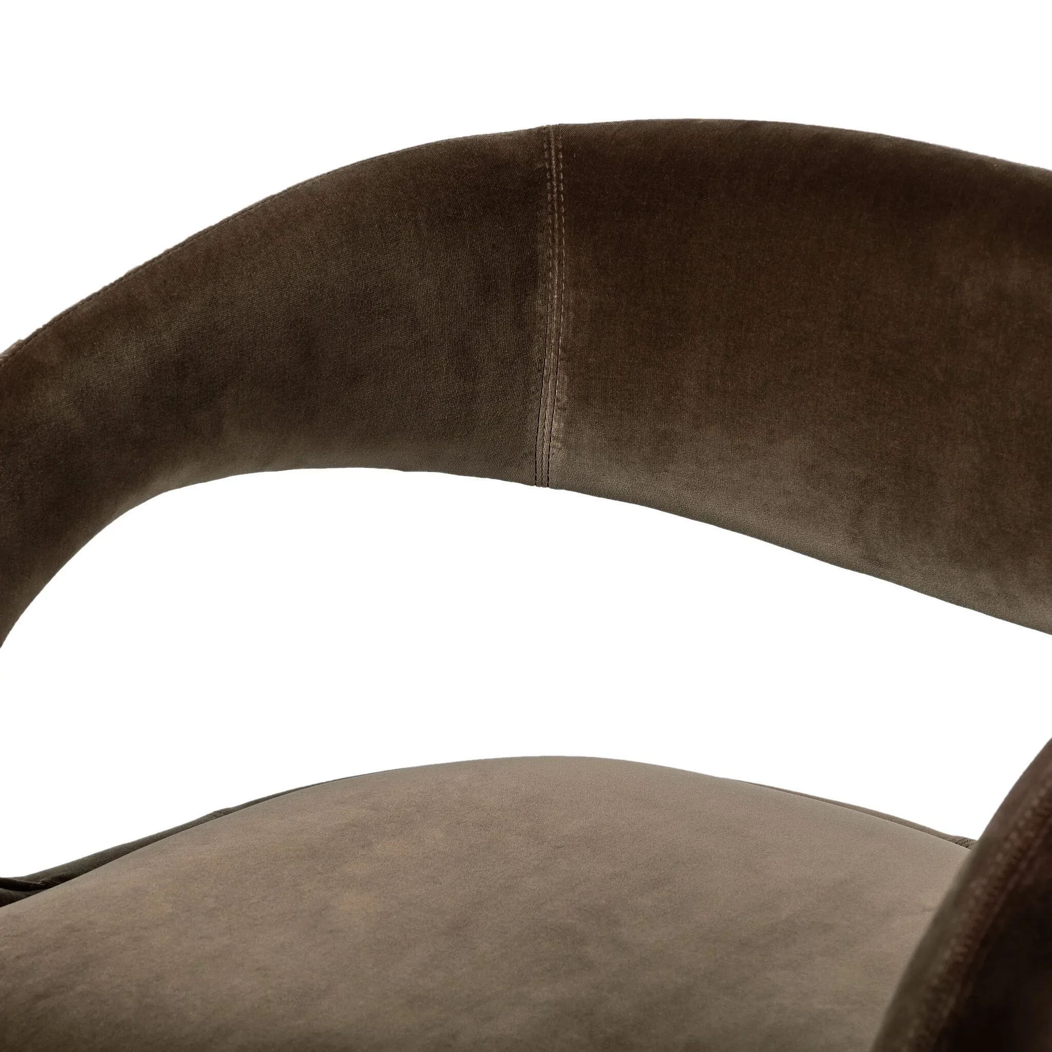 Four Hands Hawkins Brown Velvet Accent Chair