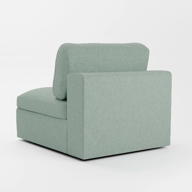 Destin Delray Light Green Fabric Swivel Chair