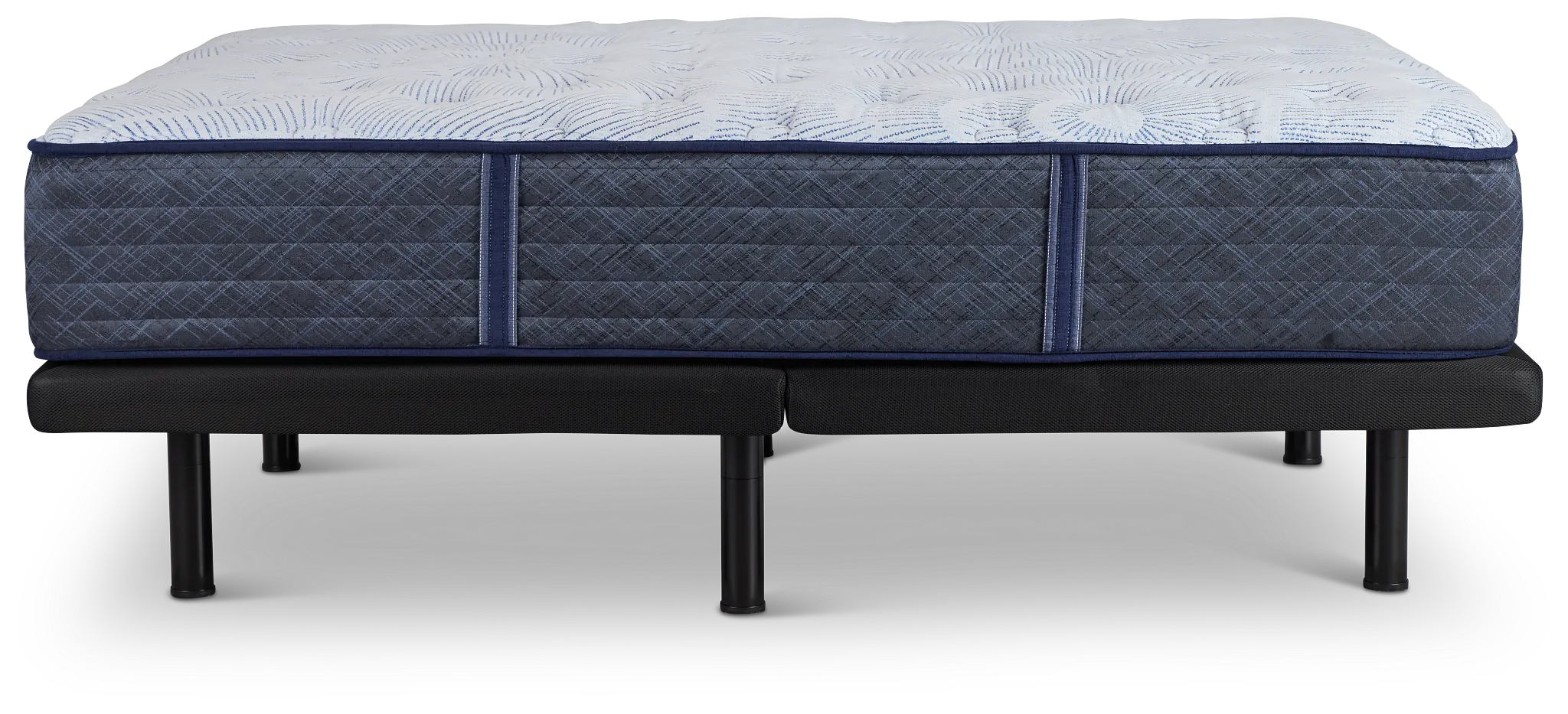 Serta Perfect Sleeper Blue Lagoon Nights Plush Deluxe Adjustable Mattress Set