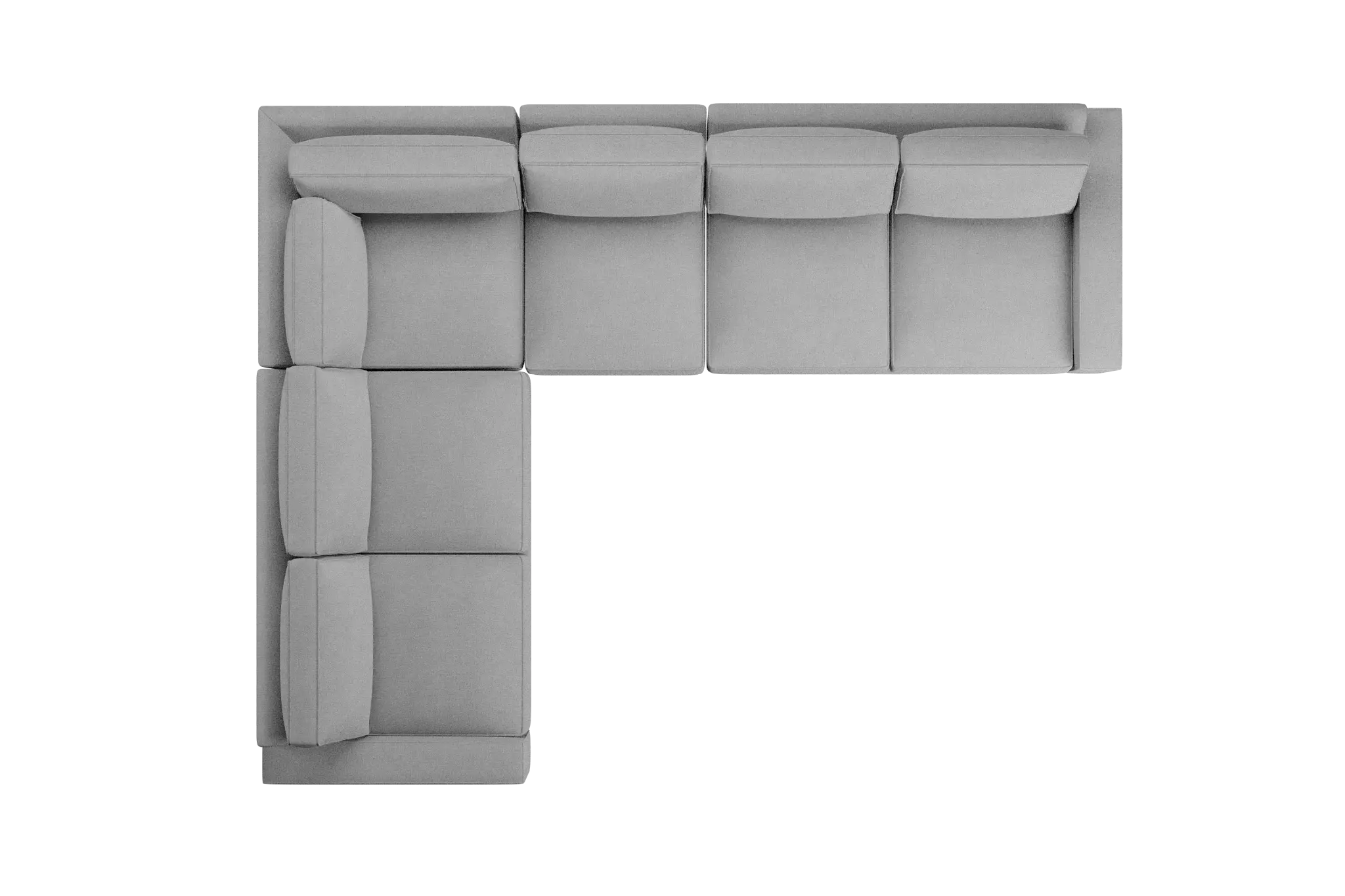 Edgewater Suave Gray Medium Two-arm Sectional Edgewater Suave Gray Medium Two-arm Sectional