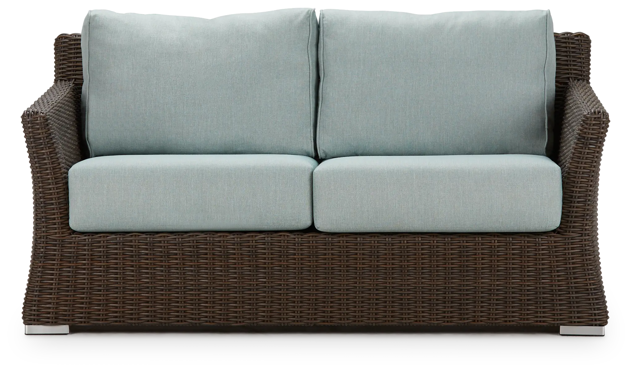 Southport Teal Woven Loveseat Southport Teal Woven Loveseat
