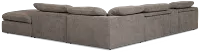 Drift Dark Gray Fabric Large Dual Power Right Bumper Sectional