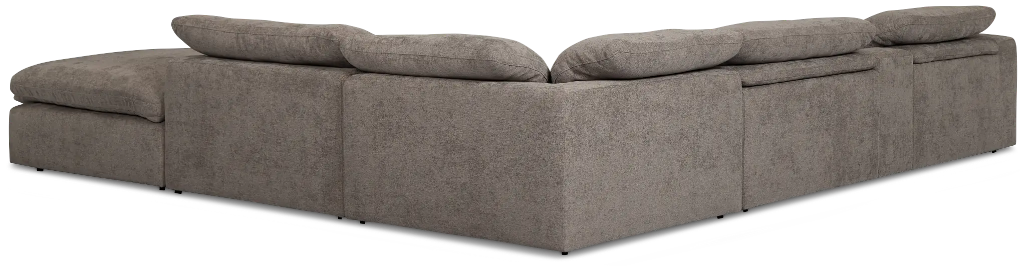Drift Dark Gray Fabric Large Dual Power Right Bumper Sectional Drift Dark Gray Fabric Large Dual Power Right Bumper Sectional