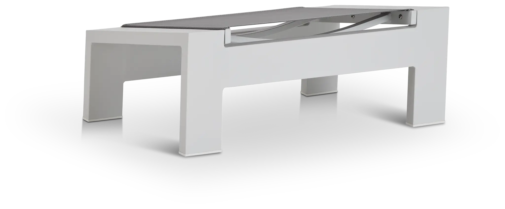 Linear White Ledge Pool Ottoman Linear White Ledge Pool Ottoman