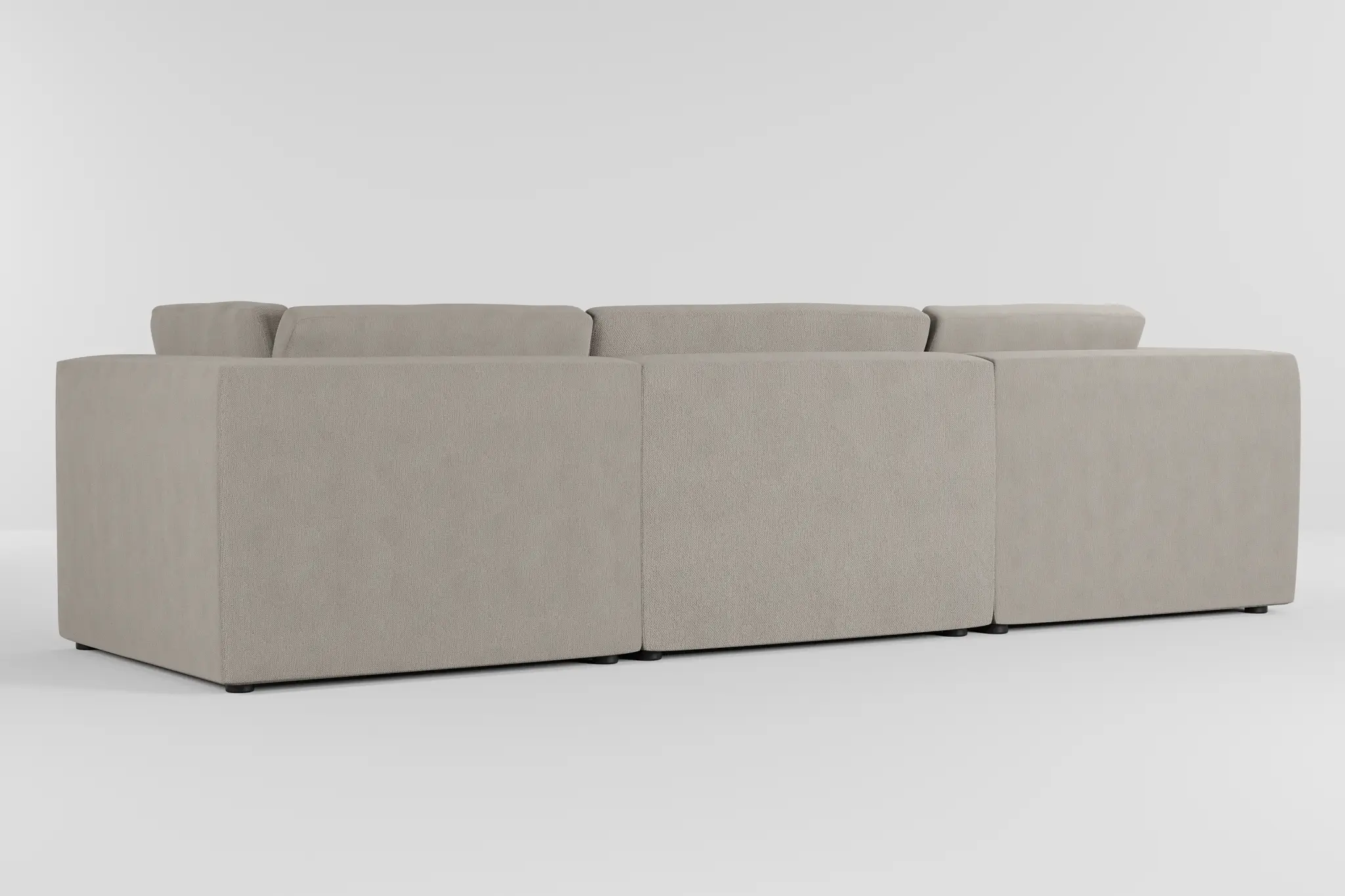 Destin Revenue Beige Fabric 3-piece Modular Sofa Destin Revenue Beige Fabric 3-piece Modular Sofa