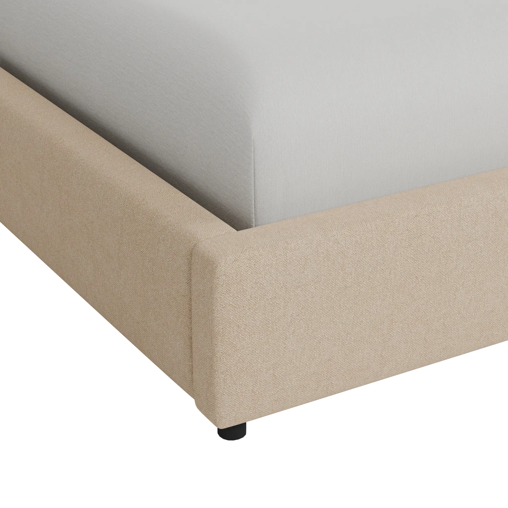 Grayton Elite Taupe 44" Upholstered Platform Bed Grayton Elite Taupe 44" Upholstered Platform Bed