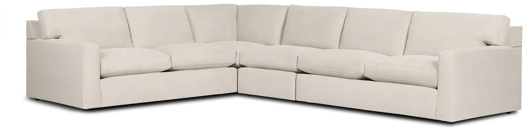 Hudson Gray Fabric Medium Two-arm Sectional
