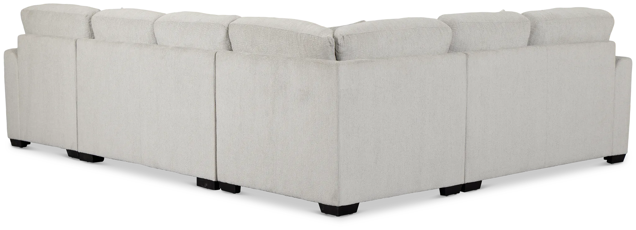 Everly Gray Fabric Medium Right Chaise Storage Sectional