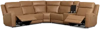 Colton Brown Micro Medium Dual Power 2-arm Reclining Sectional