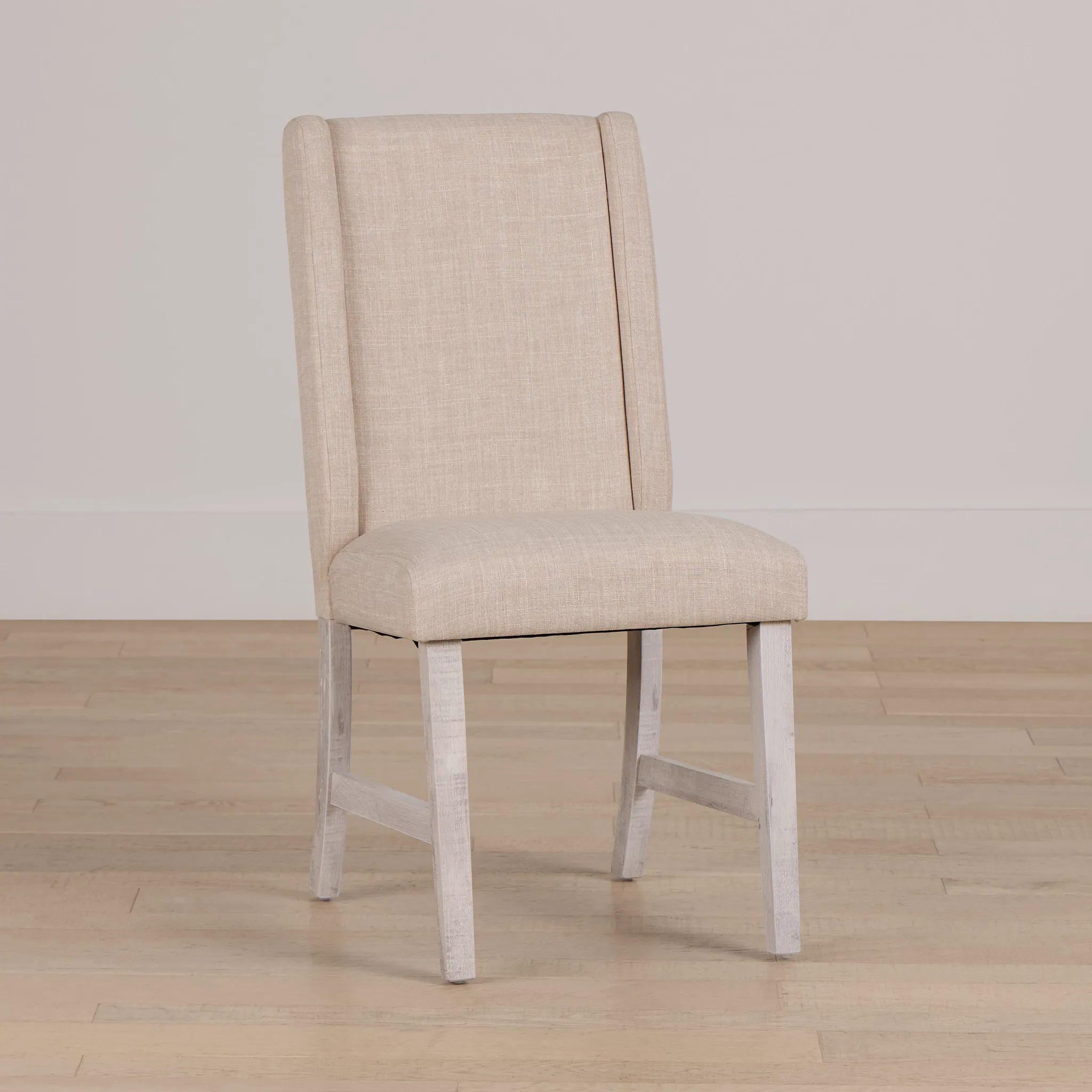 Delray White Upholstered Side Chair