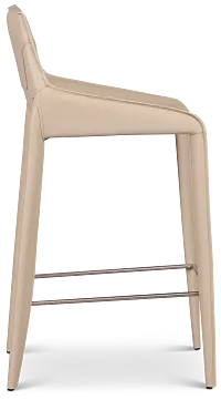 Wayne Light Beige 27" Upholstered Barstool