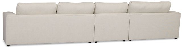 Brantley Light Beige Fabric Small Left Chaise Sectional