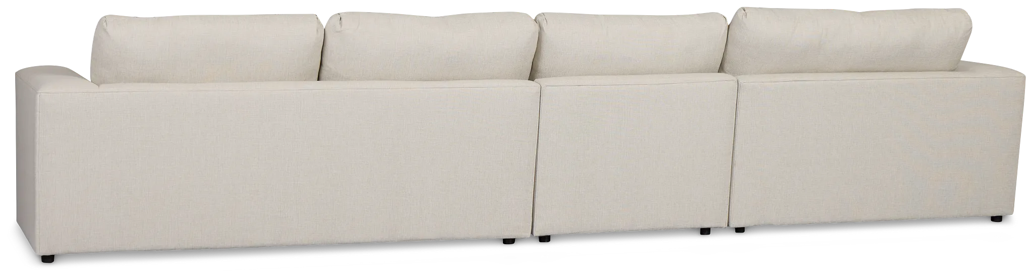 Brantley Light Beige Fabric Small Left Chaise Sectional