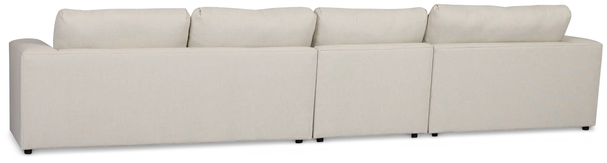 Brantley Light Beige Fabric Small Left Chaise Sectional Brantley Light Beige Fabric Small Left Chaise Sectional