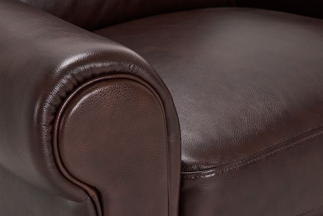 Lincoln Medium Brown Lthr/vinyl Chair