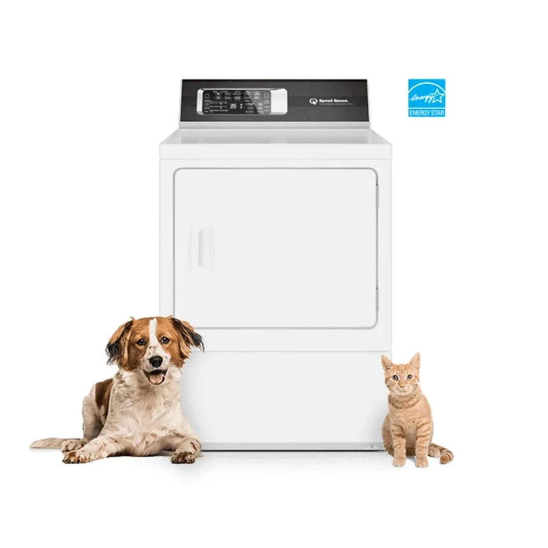 Speed Queen 7004 Series White Front Load Electric Dryer