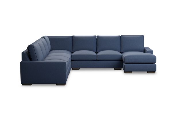 Edgewater Revenue Dark Blue Large Right Chaise Sectional