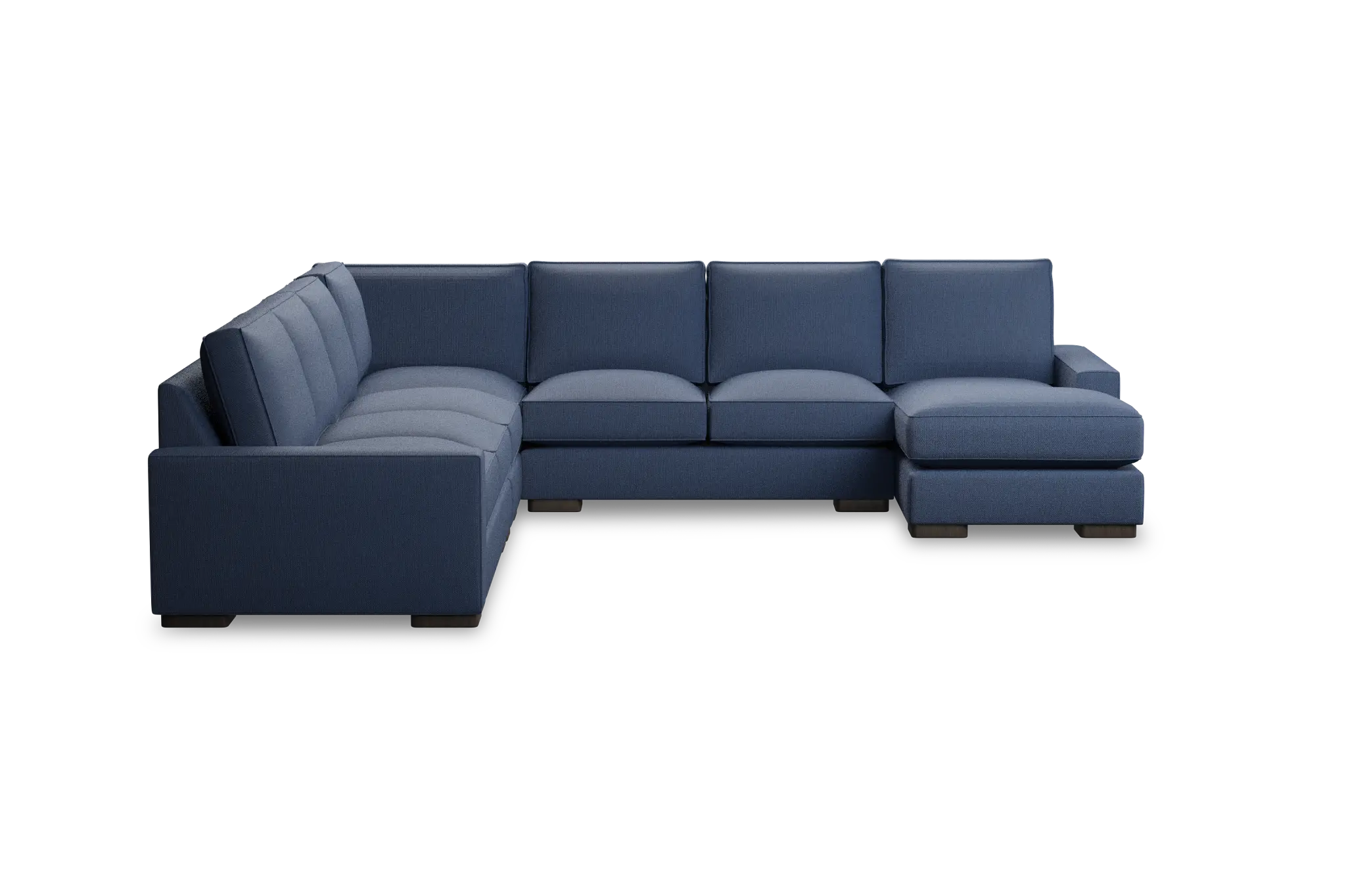 Edgewater Revenue Dark Blue Large Right Chaise Sectional Edgewater Revenue Dark Blue Large Right Chaise Sectional