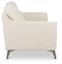 Talia Light Beige Fabric Loveseat