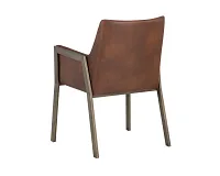 Liana Brown Upholstered Arm Chair