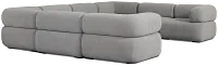 Celeste Light Gray Fabric 8-piece Modular Sectional