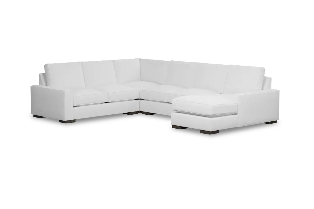 Edgewater Peyton White Medium Right Chaise Sectional Edgewater Peyton White Medium Right Chaise Sectional